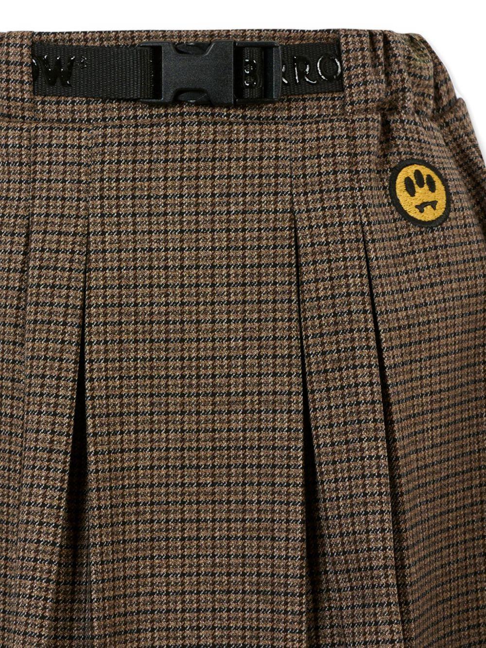 Gonna Plissettata a Quadri con Cintura Regolabile - Preludio Moda