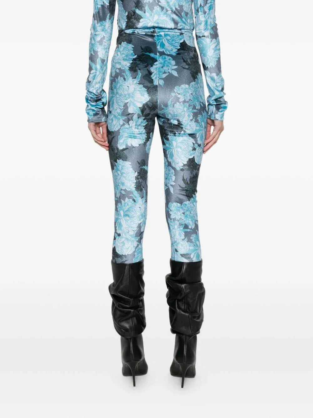 Tuta con Stampa Floreale e Scollo a V - Preludio Moda