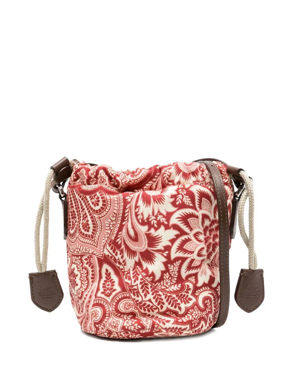 Borsa Secchiello Rossa con Stampa Paisley - Preludio Moda