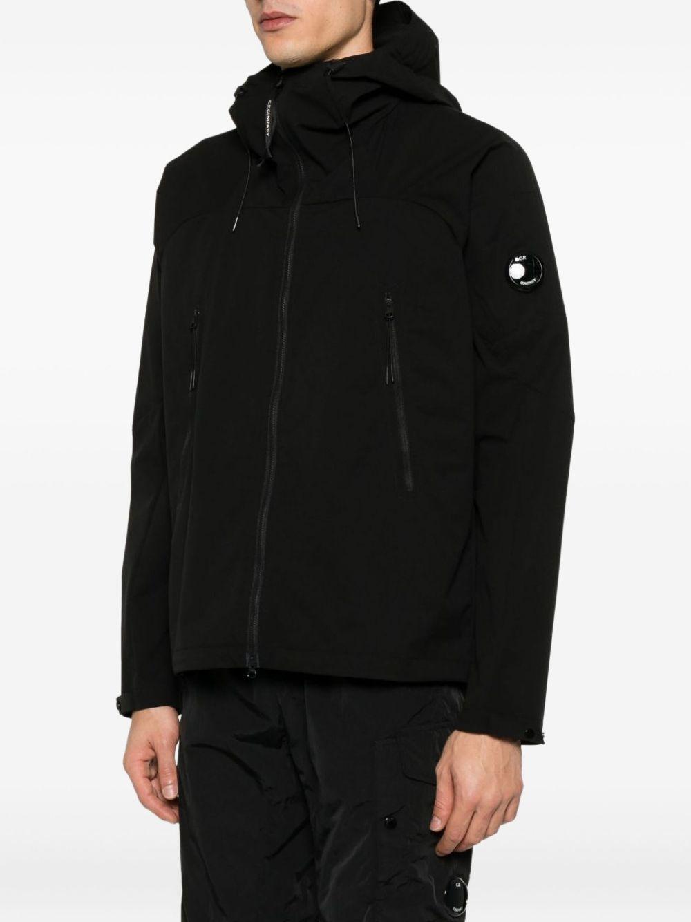 Giacca Nera con Cappuccio e Zip 19CMOW006A110264A 999 CP COMPANY
