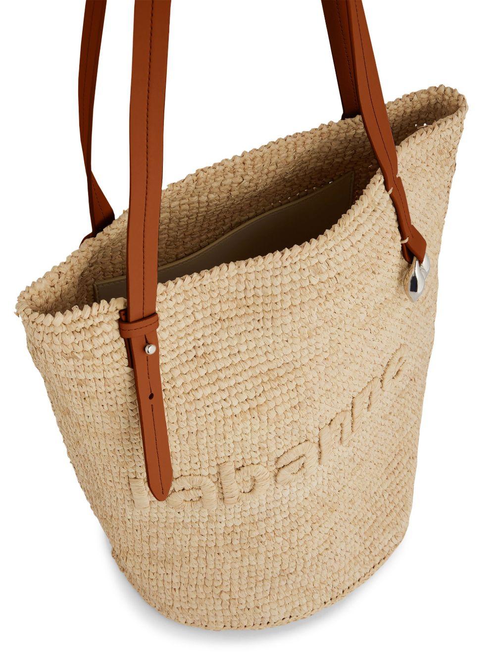 Borsa in rafia logo frontale