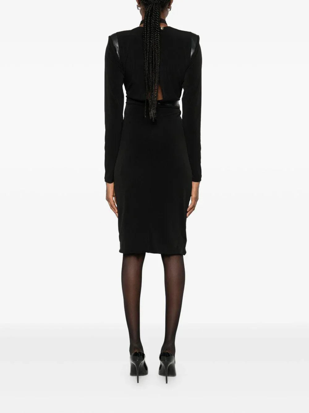 Abito con Dettaglio Cut-Out e Drappeggio - Preludio Moda