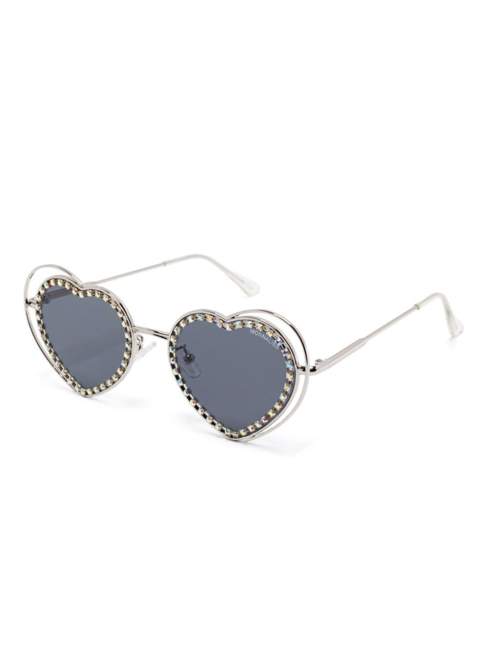 Occhiali cuore con strass