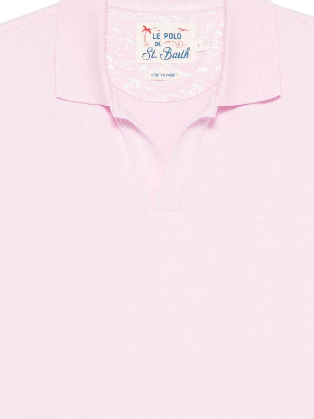 T-shirt in maglia con colletto polo CHS0001 00131L MC2 SAINT BARTH