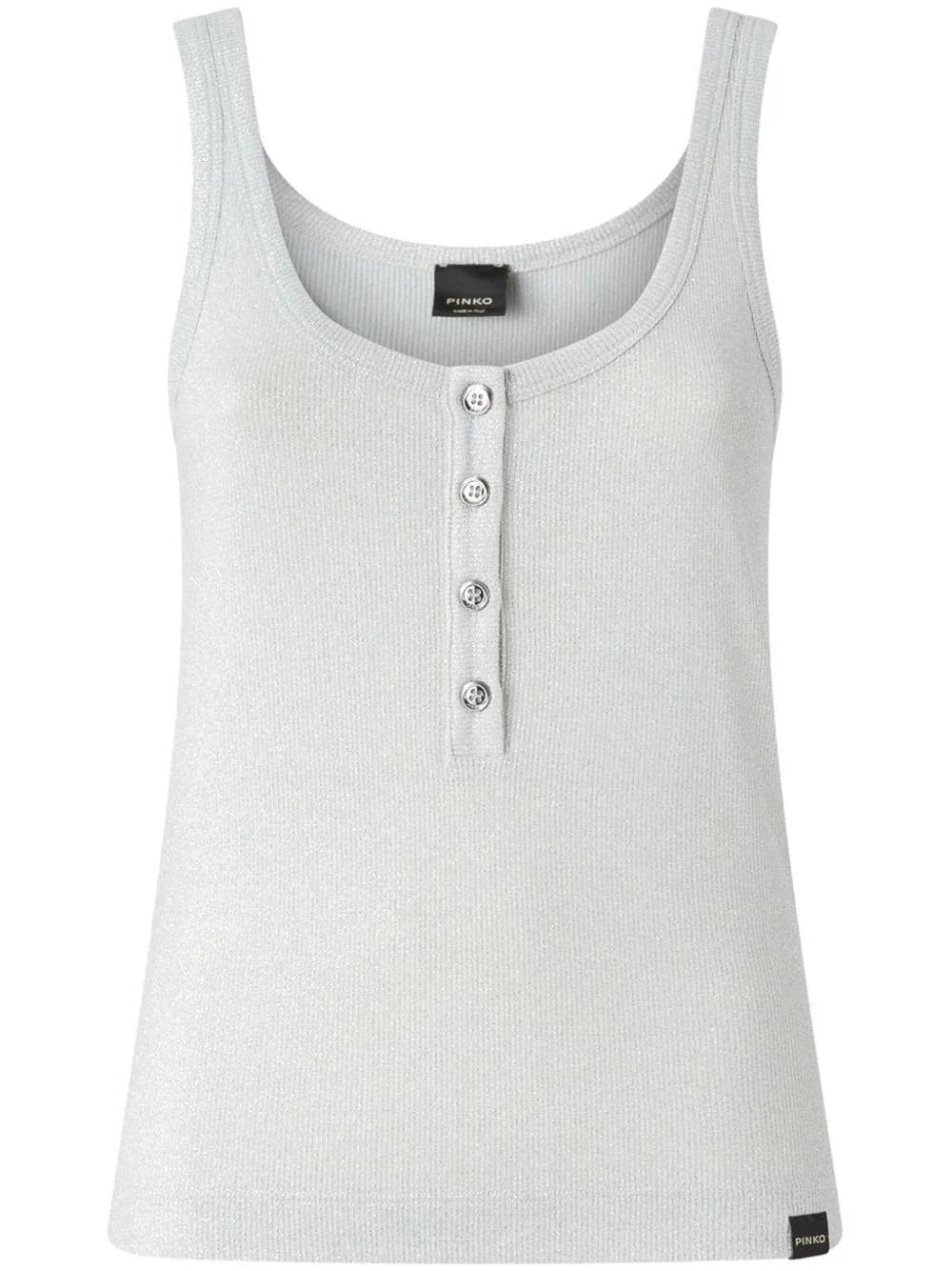 Canotta Chimera argento metallizzato - Preludio Moda