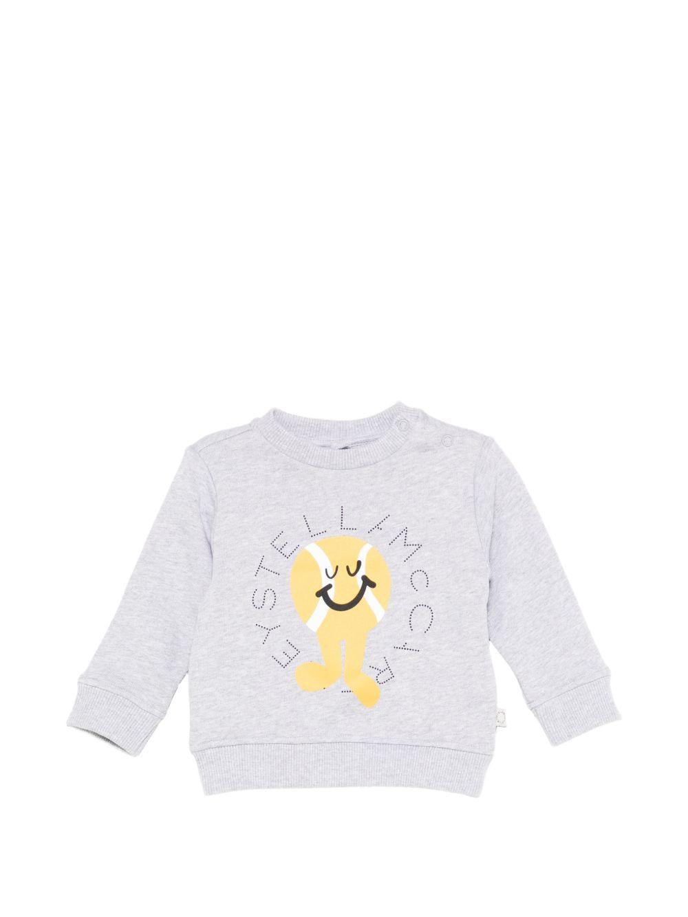 Felpa girocollo con stampa sole TY4580Z0499 807 STELLA MCCARTNEY KIDS