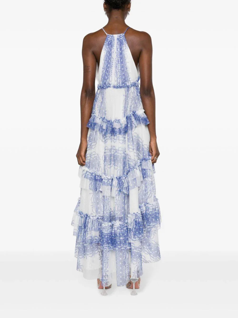 Abito lungo blu in tulle - Preludio Moda