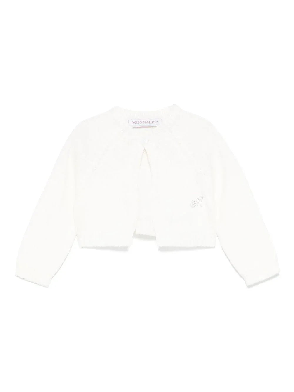 Cardigan panna neonato M con strass - Preludio Moda