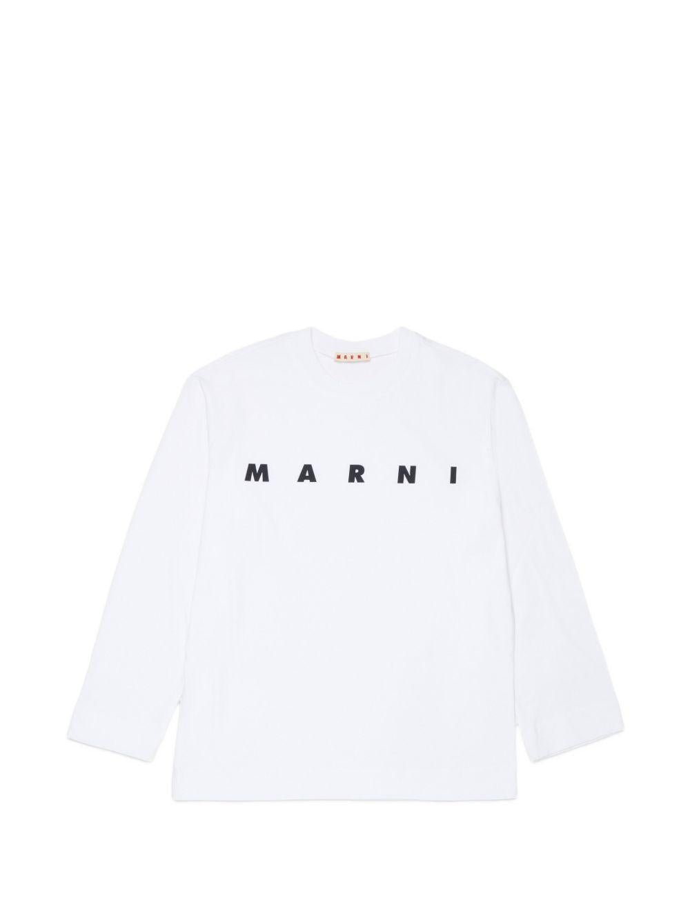Maglia Bianco M01603M00RF 0M100 MARNI KIDS