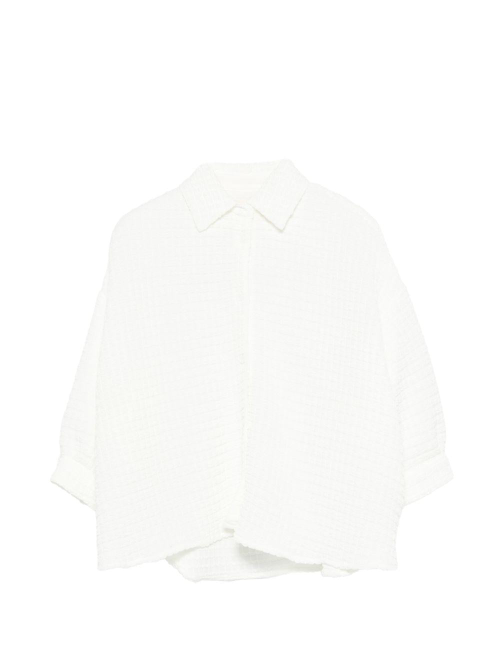 Camicia con colletto classico a maniche lunghe DY5B10U0267 100 DOUDOU KIDS