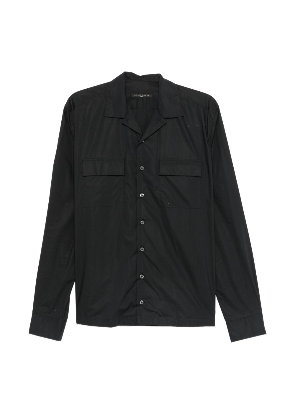 002 Camicia Nera Cotone BS424ST8343 002 BRIAN DALES 