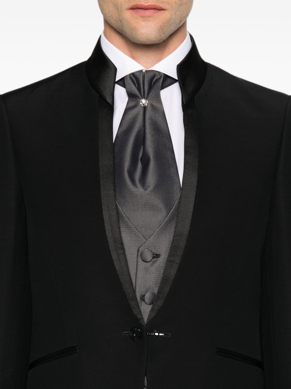 999 Abito Nero C/coreano C/accessorio 44JX145L107480 999 CARLO PIGNATELLI 