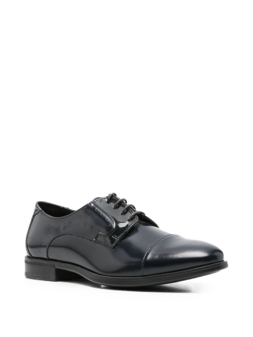 nero Scarpa Nera Spazzolata C/fori 44Z9553 BLU CARLO PIGNATELLI 