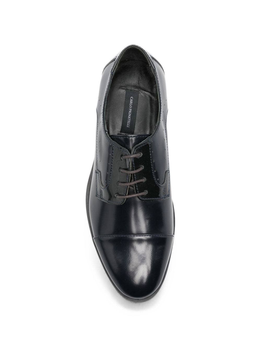 nero Scarpa Nera Spazzolata C/fori 44Z9553 BLU CARLO PIGNATELLI 