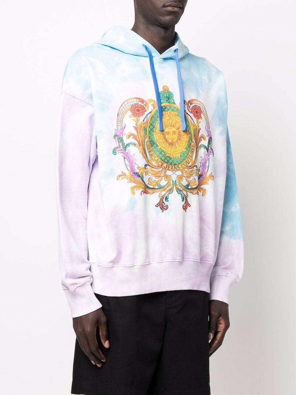 Felpa sfumata con logo baroque 72GAIF01CFW0F OT0 VERSACE JEANS 
