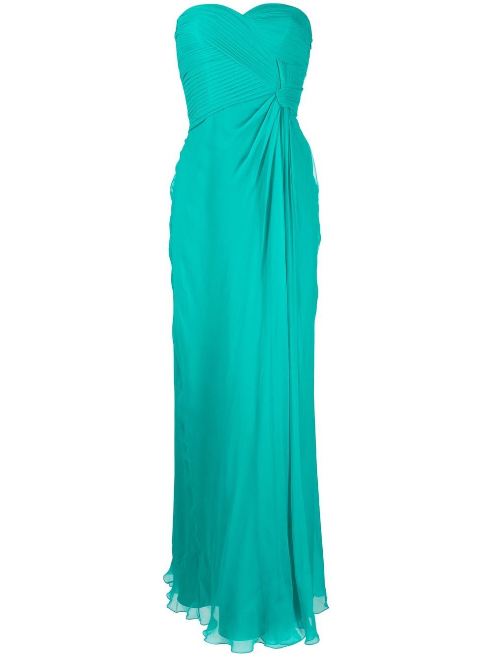 Abito vede acqua nodo petto A0464 1614 VERDE ALBERTA FERRETTI 