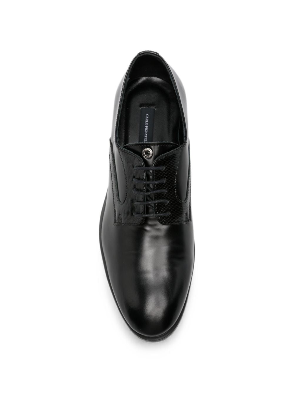 black Scarpa Nera Spazzolata Operata 46Z9550 SPAZZOLATO NERO CARLO PIGNATELLI 
