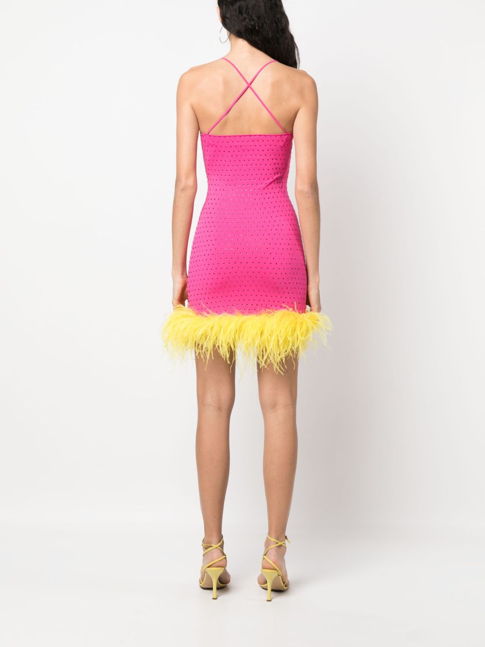 Abito Party fucsia con strass 74CBOM02CMH13 FUCSIA CHIARA FERRAGNI 