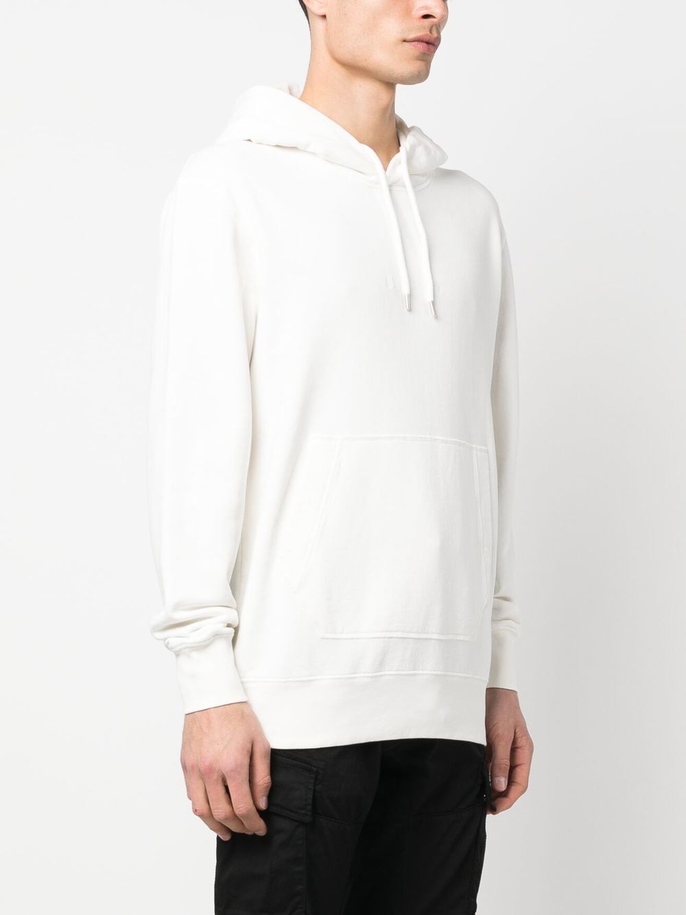 Felpa bianca stampa retro 14CMSS362A006312G BIANCO CP COMPANY 