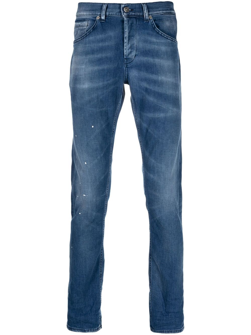 Jeans blu con schizzi di pittura UP232DS0145UFO4DUS23 800 DONDUP 