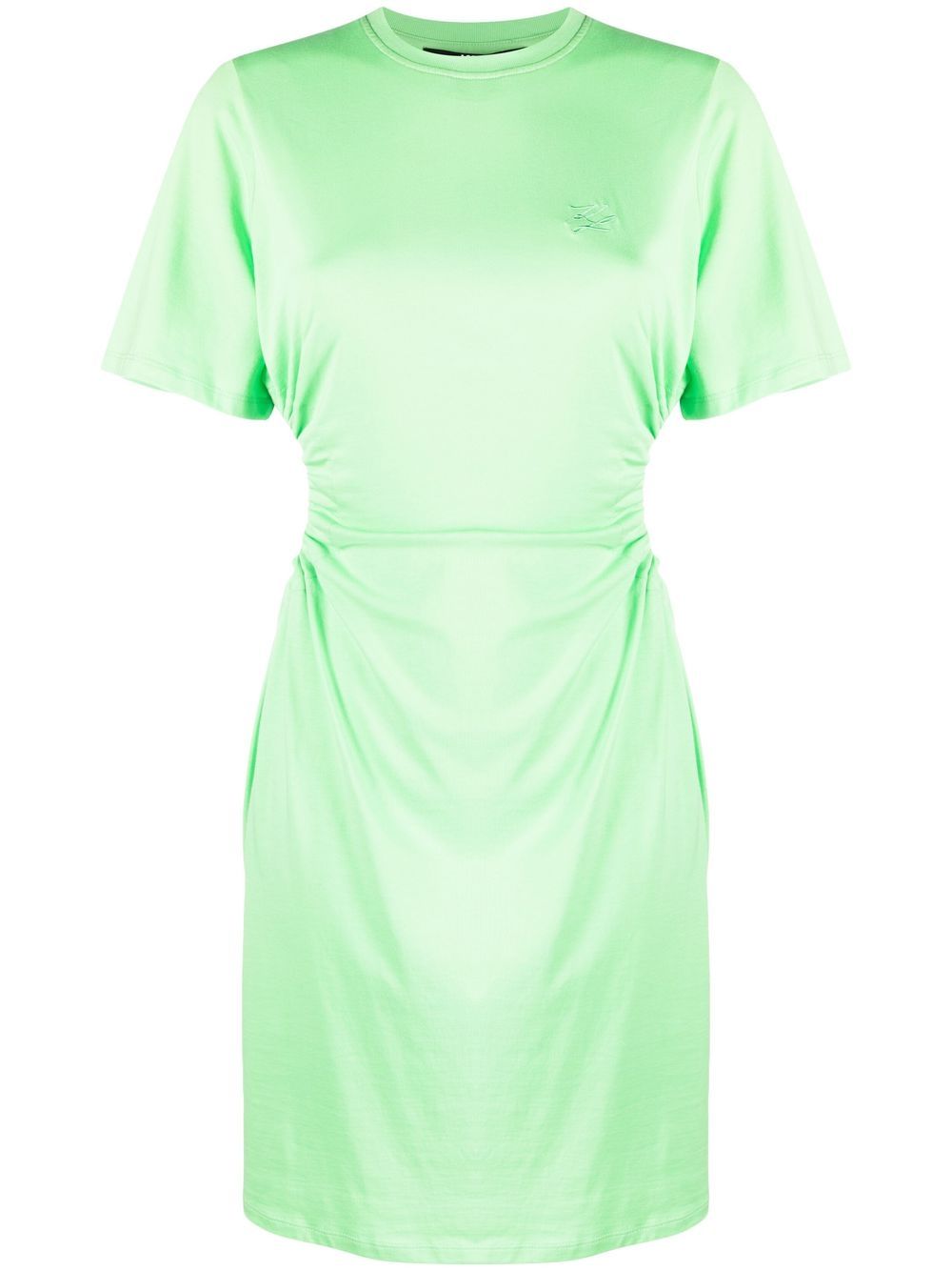 Abito verde fluo cut-out 231W1356 VERDE KARL LAGERFELD 