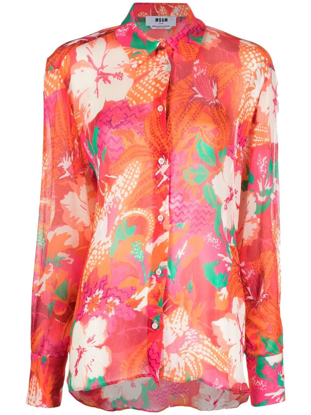 Camicia stampa floreale 3441MDE17237157 18 MSGM 
