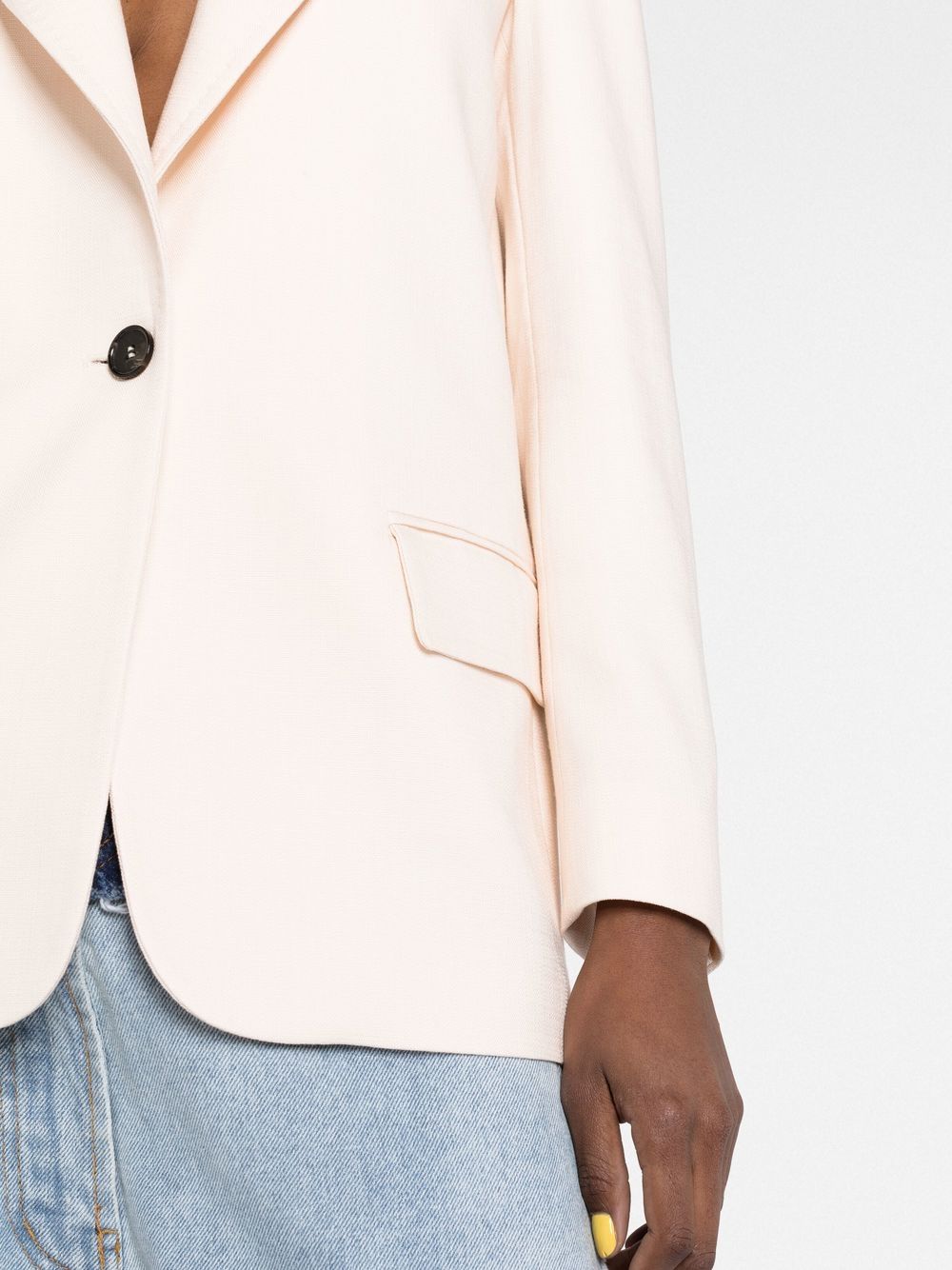 Giacca panna monopetto 3441MDG32 237101 NUDE MSGM 