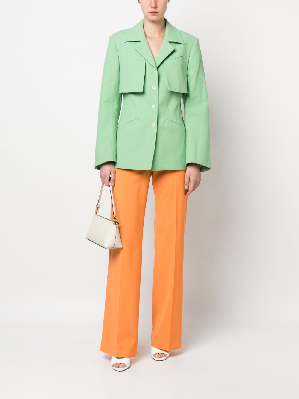 Pantalone arancione sartoriale 3441MDP04 237200 ARANCIO MSGM 