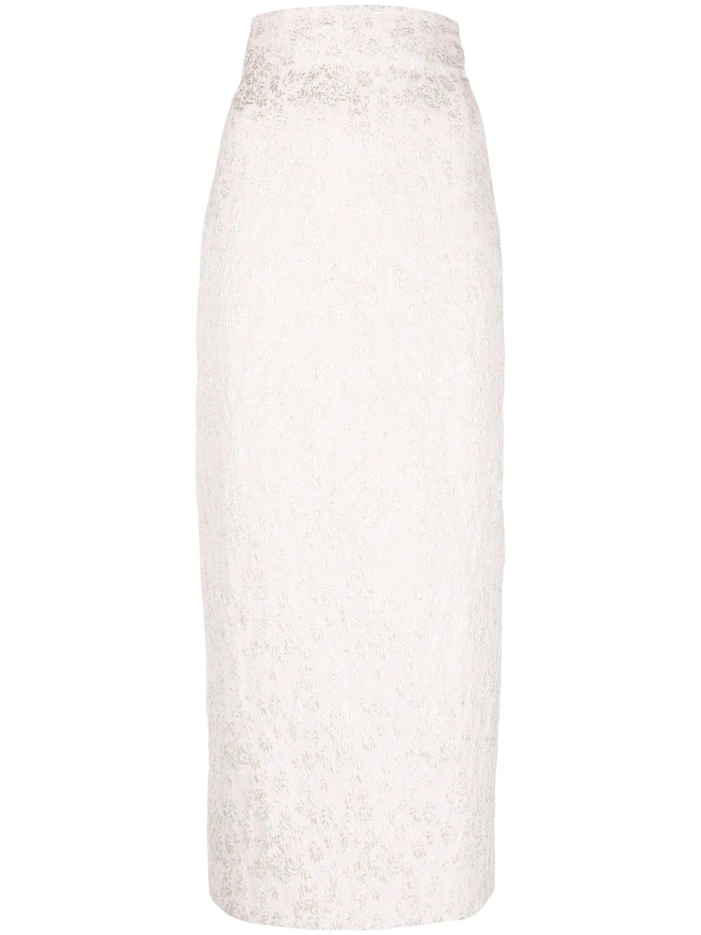 Gonna midi rosa con ricamo satin A0115 2127 1226 PHILOSOPHY DONNA 