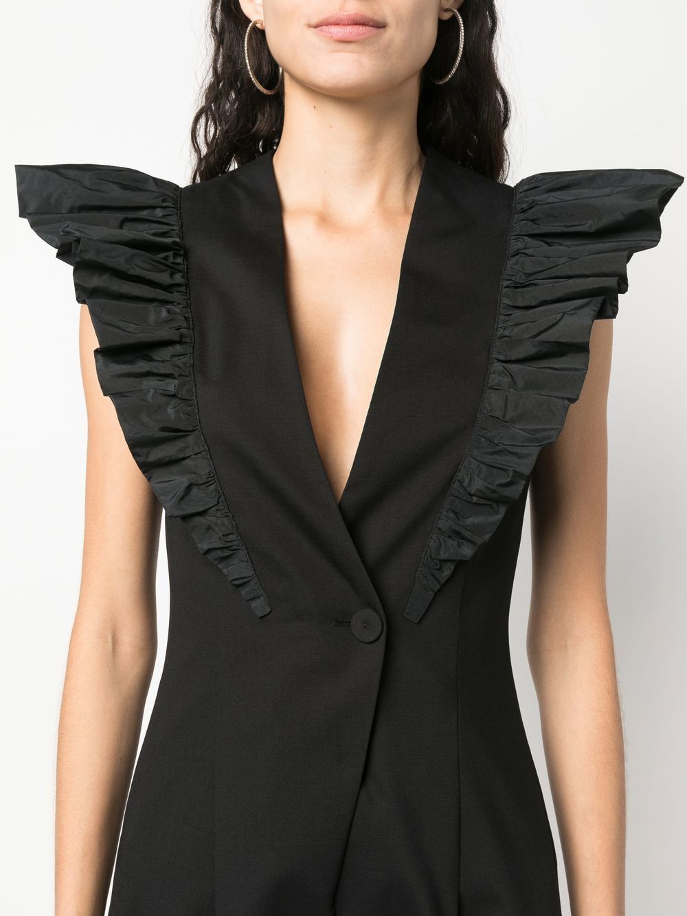 Tuta mini con ruches A0440 0724 NERO PHILOSOPHY DONNA 