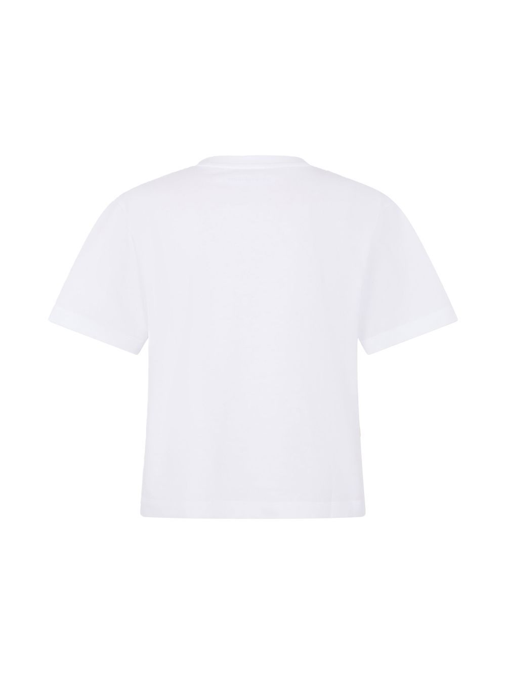 T-shirt bianca con borchie tonde 23PJTE107CO0467 P100 RABANNE 