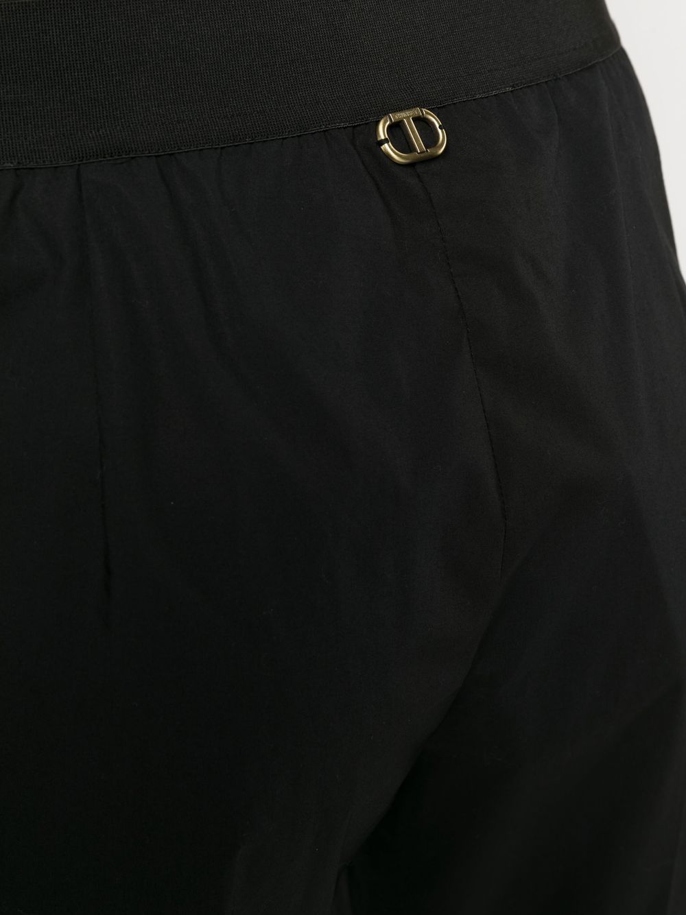 Pantalone nero dritto elasticizzato 231TT204A 0006 TWINSET 