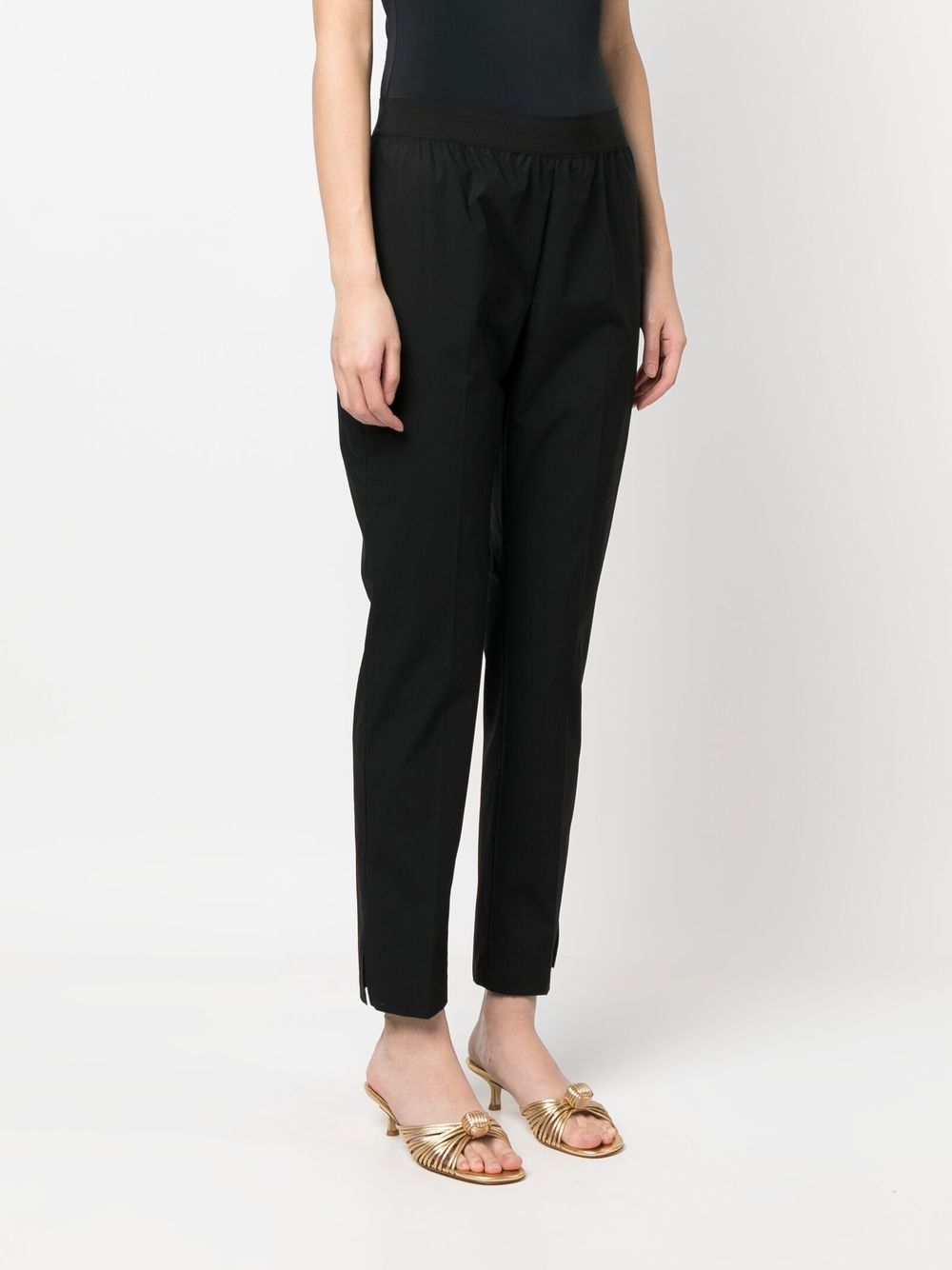 Pantalone nero dritto elasticizzato 231TT204A 0006 TWINSET 