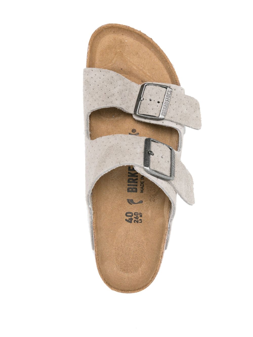 Sandalo Arizona grigio pelle scamosciata 1027019 STONECOIN BIRKENSTOCK 