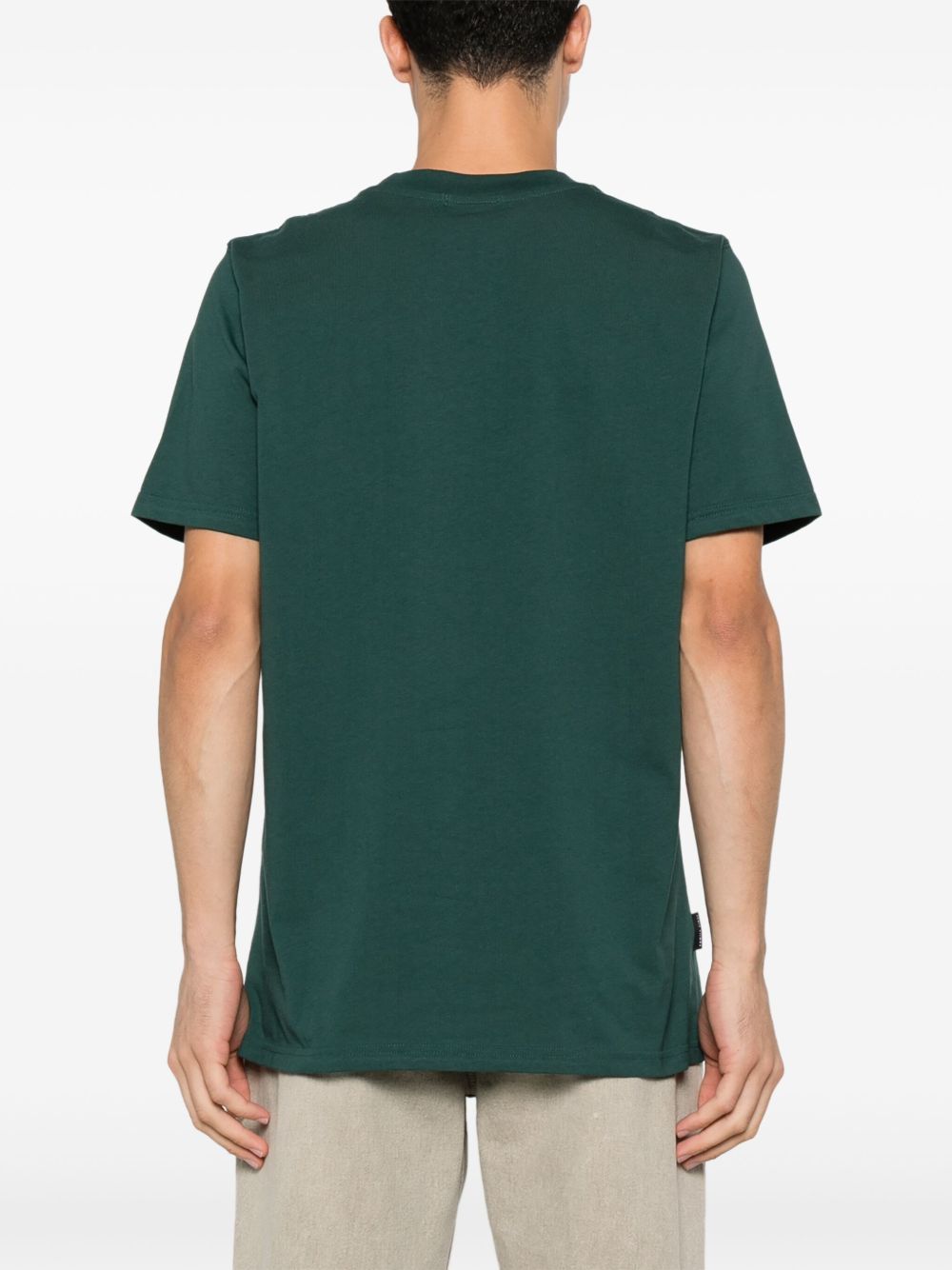 T-shirt verde stampa cigno TS2407 GR FAMILY FIRST MILANO 