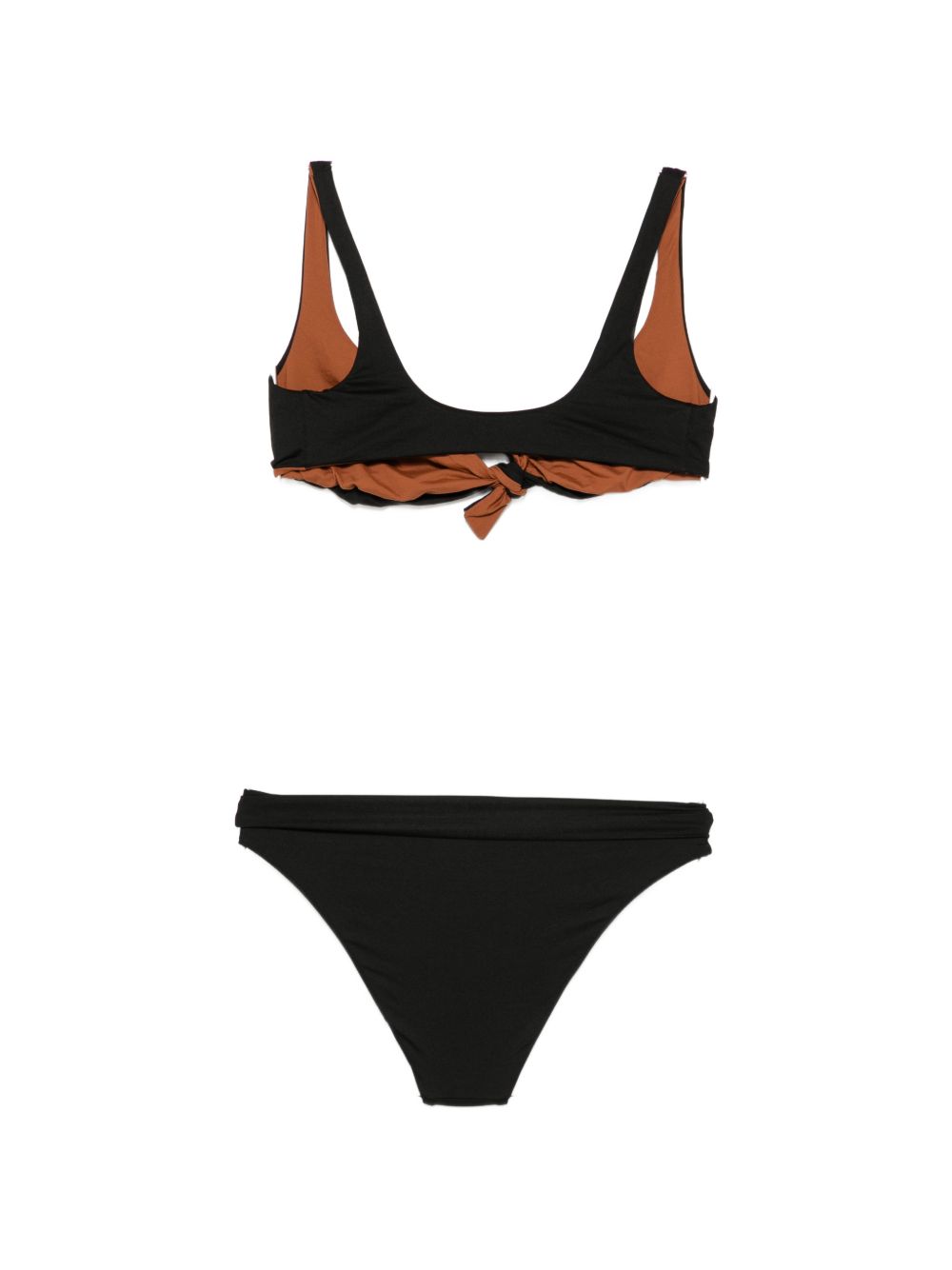Bikini reversibile brassiere nero/tabacco CR21MBCS02MB F0940 FISICO 