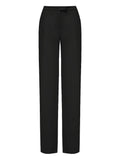 Black high-waisted trousers