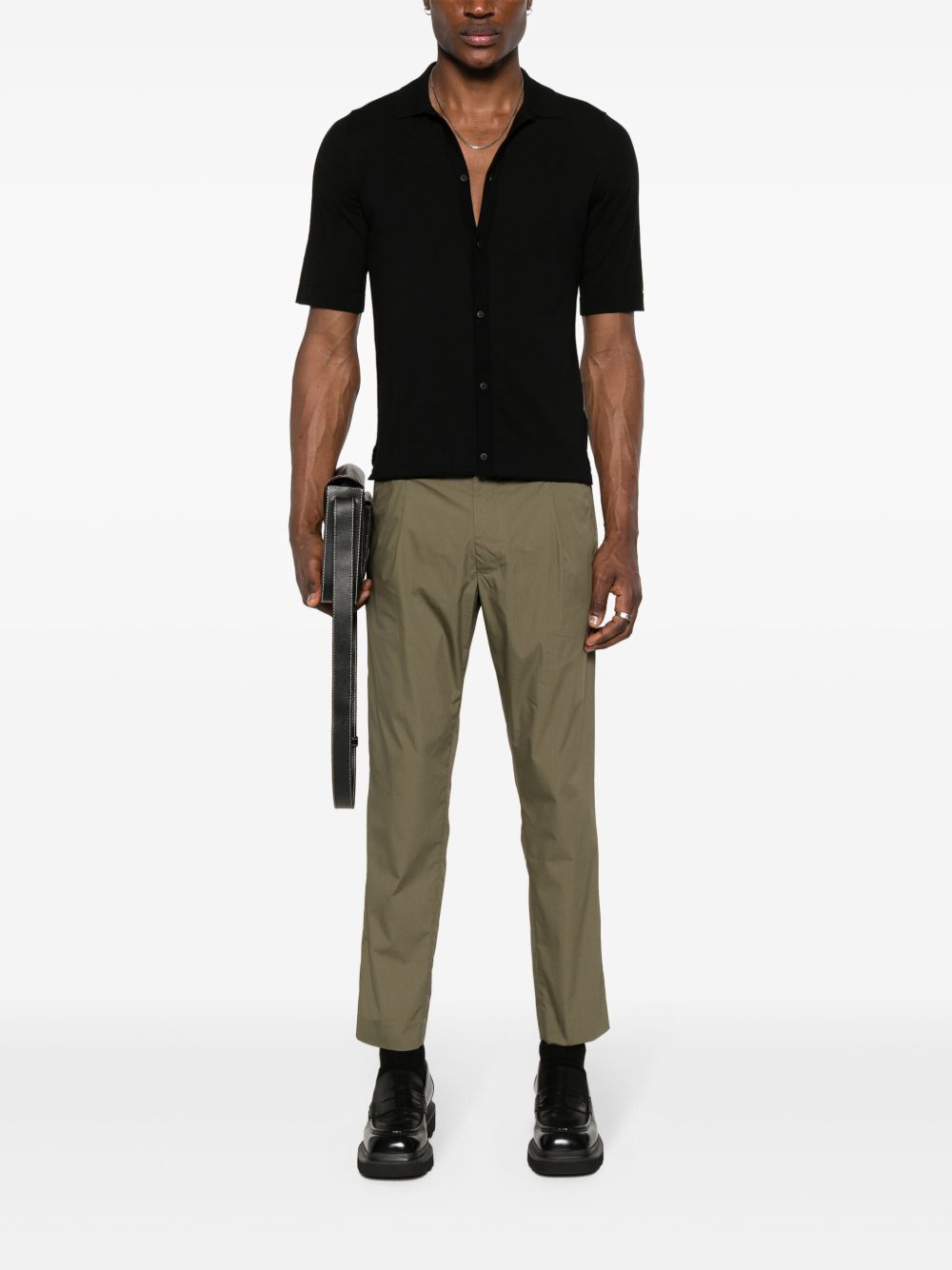 Pantalone patrick fly verde affusolato L1PSS246747 V059 LOW BRAND 