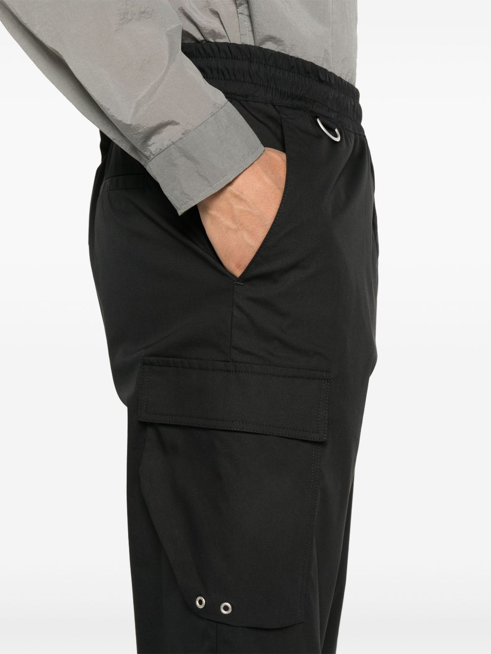 Pantalone Combo nero cargo crop L1PSS246749 D001 LOW BRAND 