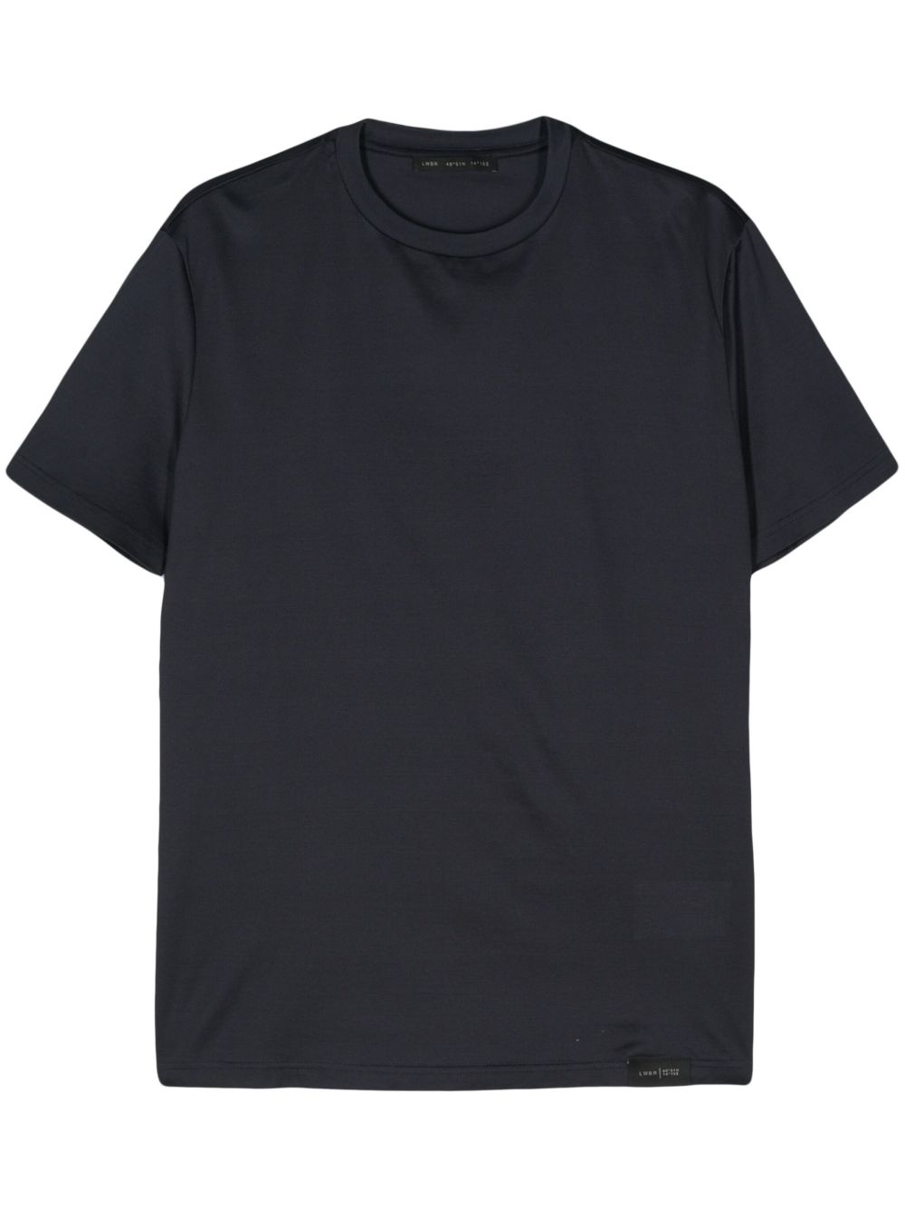 Maglia blu  mini etichetta orlo L1TSS246497 E044 LOW BRAND 