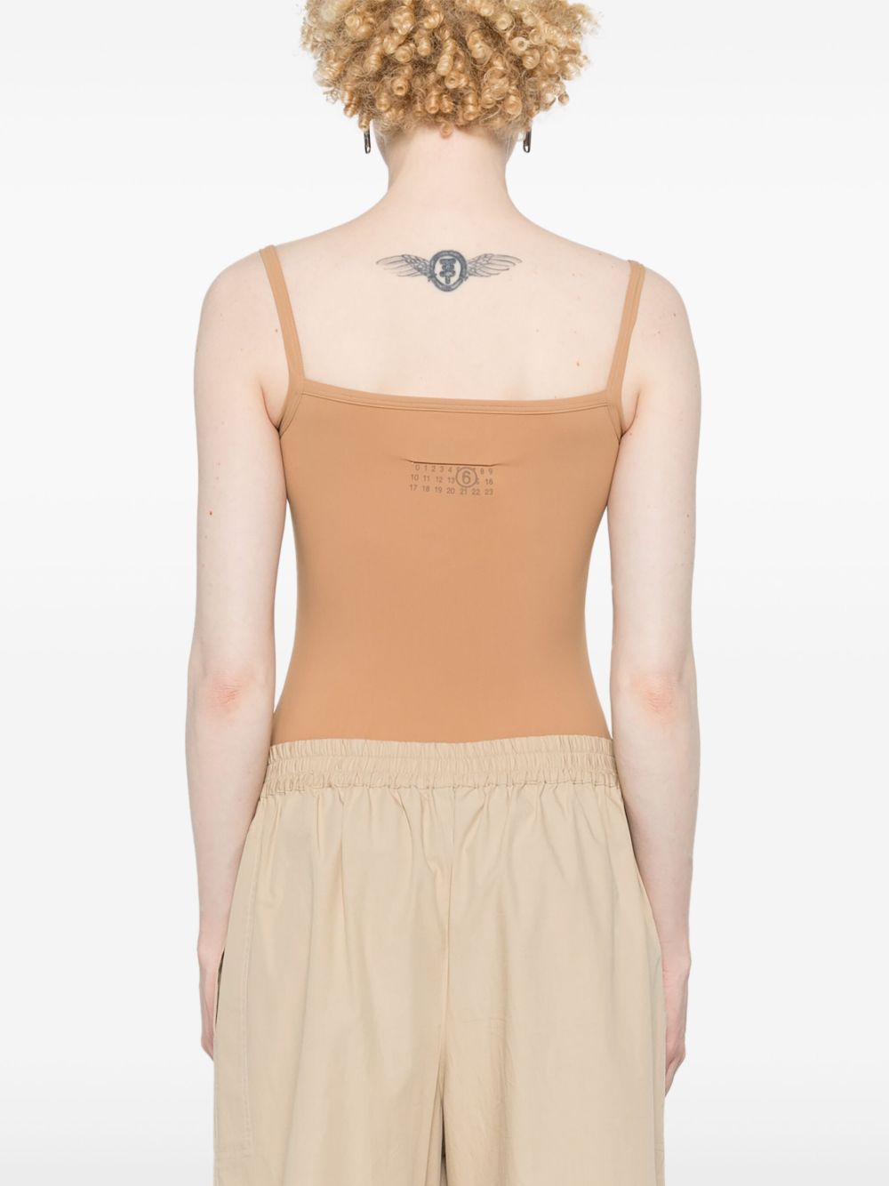 Body logo numerico retro caramello S52NA0060S24625 128 MM6 MAISON MARGIELA 