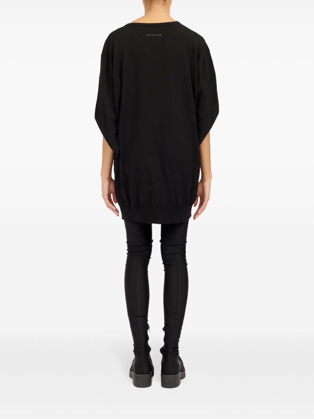 Abito nero maniche a pipistrello S62DA0025M13012 900 MM6 MAISON MARGIELA 