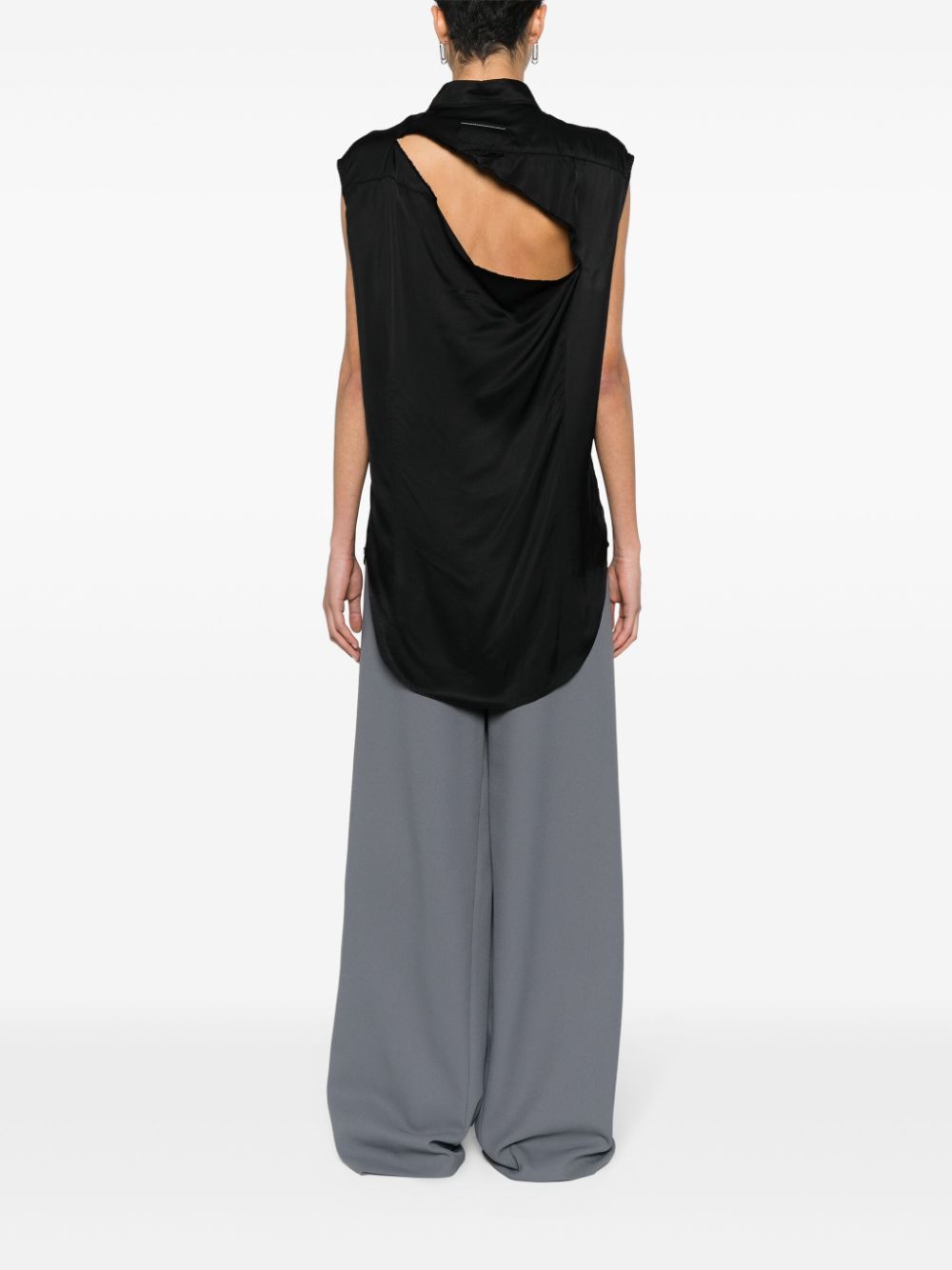Camicia bianca giro maniche S62DL0092S54450 801 MM6 MAISON MARGIELA 