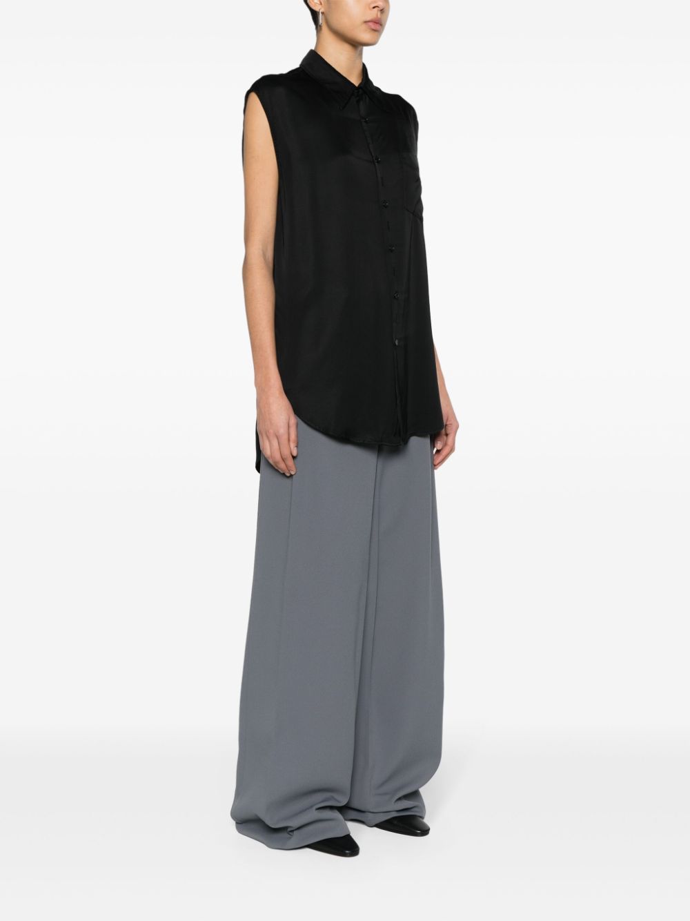 Camicia bianca giro maniche S62DL0092S54450 801 MM6 MAISON MARGIELA 
