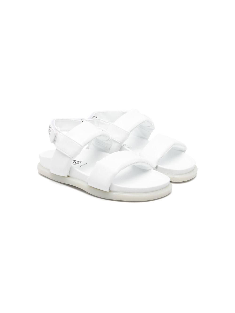 Sandalo bianco imbottito 77548 02 MM6 MAISON MARGIELA KIDS 
