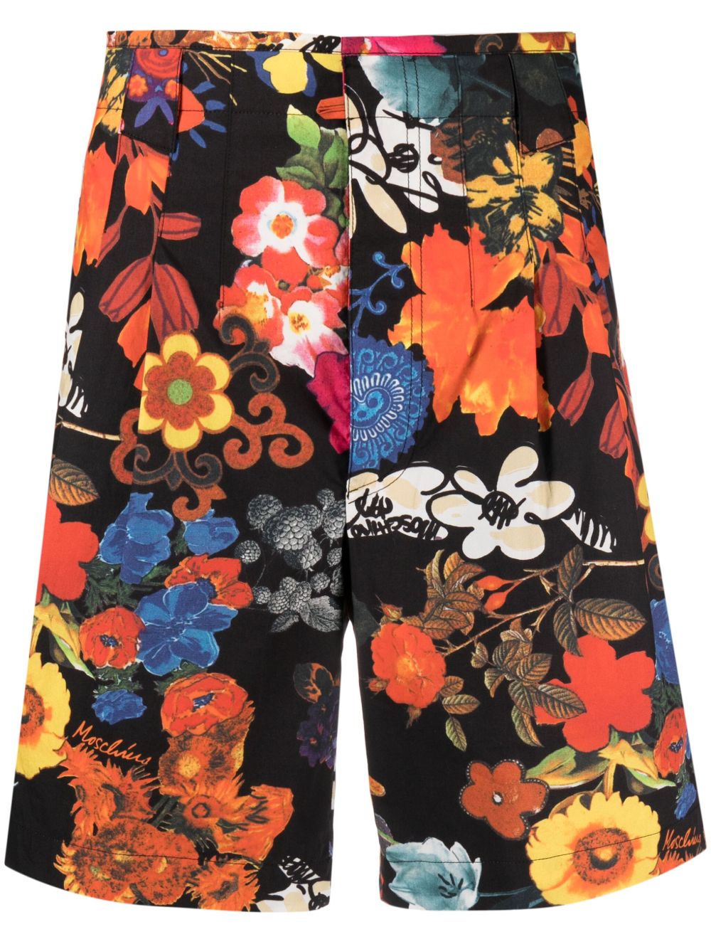 Bermuda multicolor stampa floreale<BR/> J03232054 1888 MOSCHINO 
