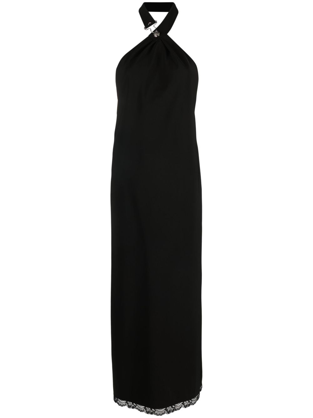Abito nero scollo all'americana <BR/> J04493225 0555 MOSCHINO JEANS 