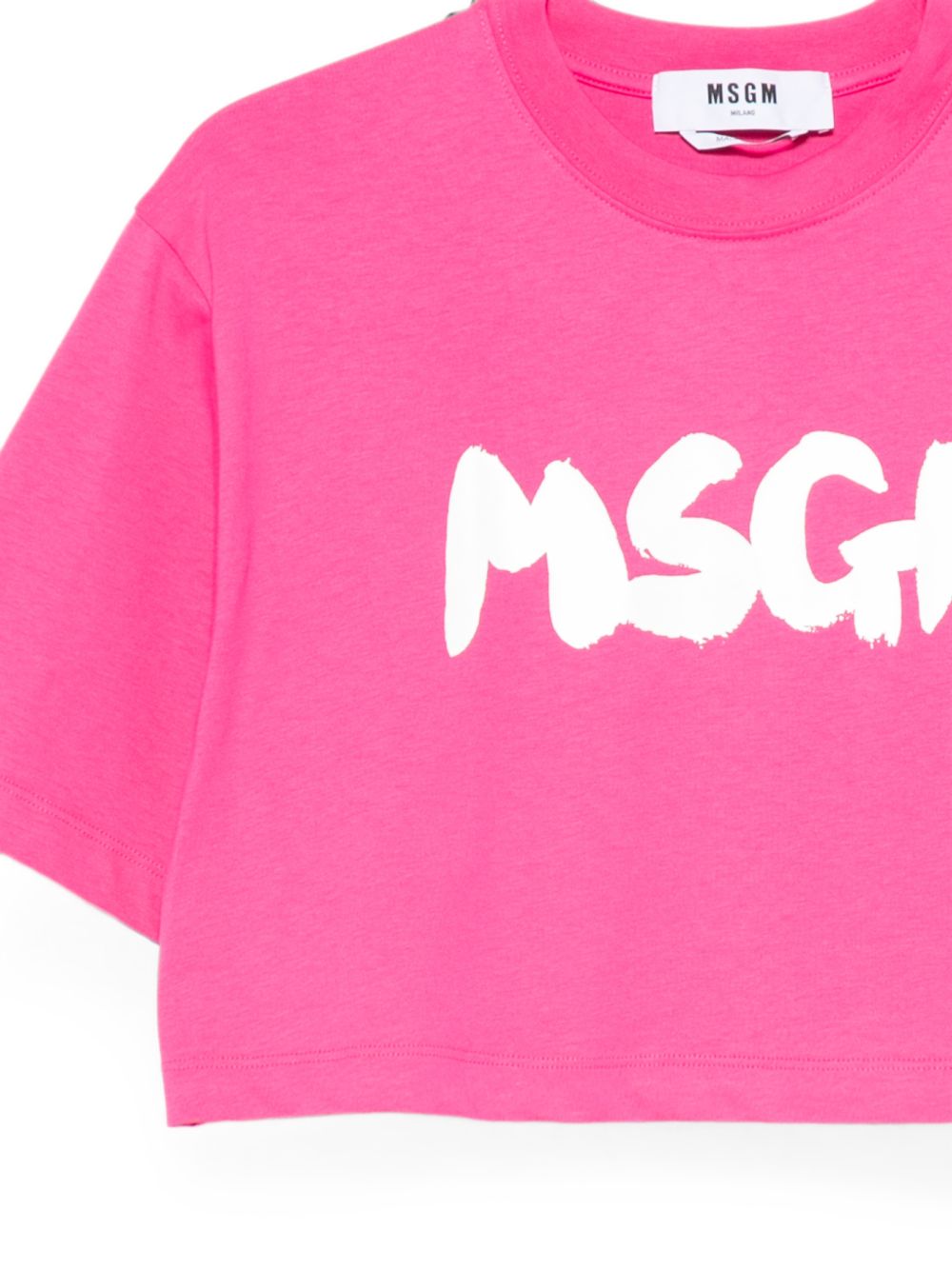 T-shirt donna fucsia in cotone 3641MDM100247002 15 MSGM 