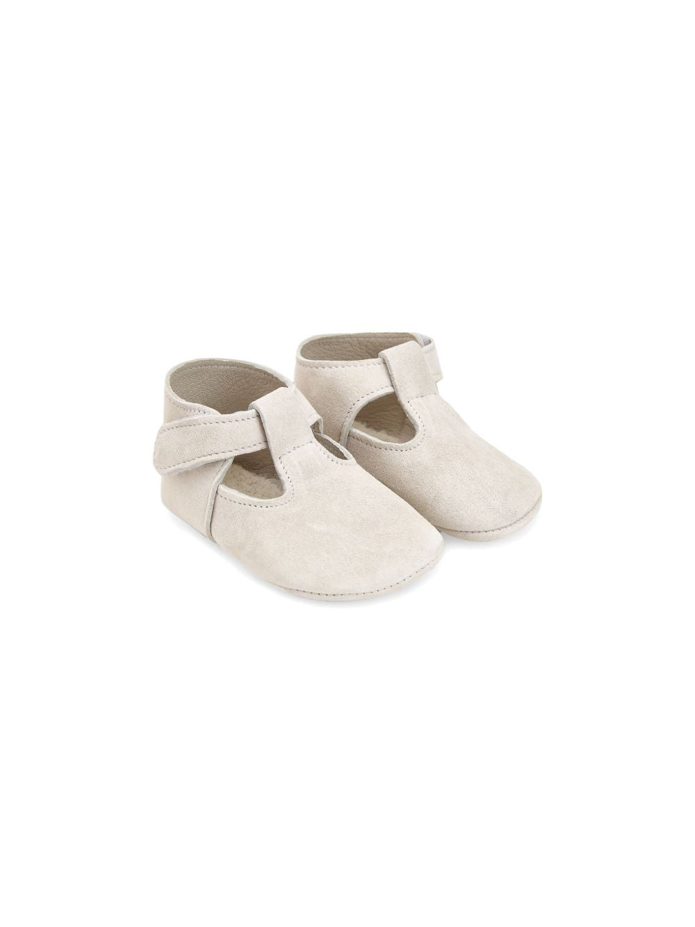 Scarpina avorio in pelle scamosciata 035150593 60 PAZ RODRIGUEZ KIDS 