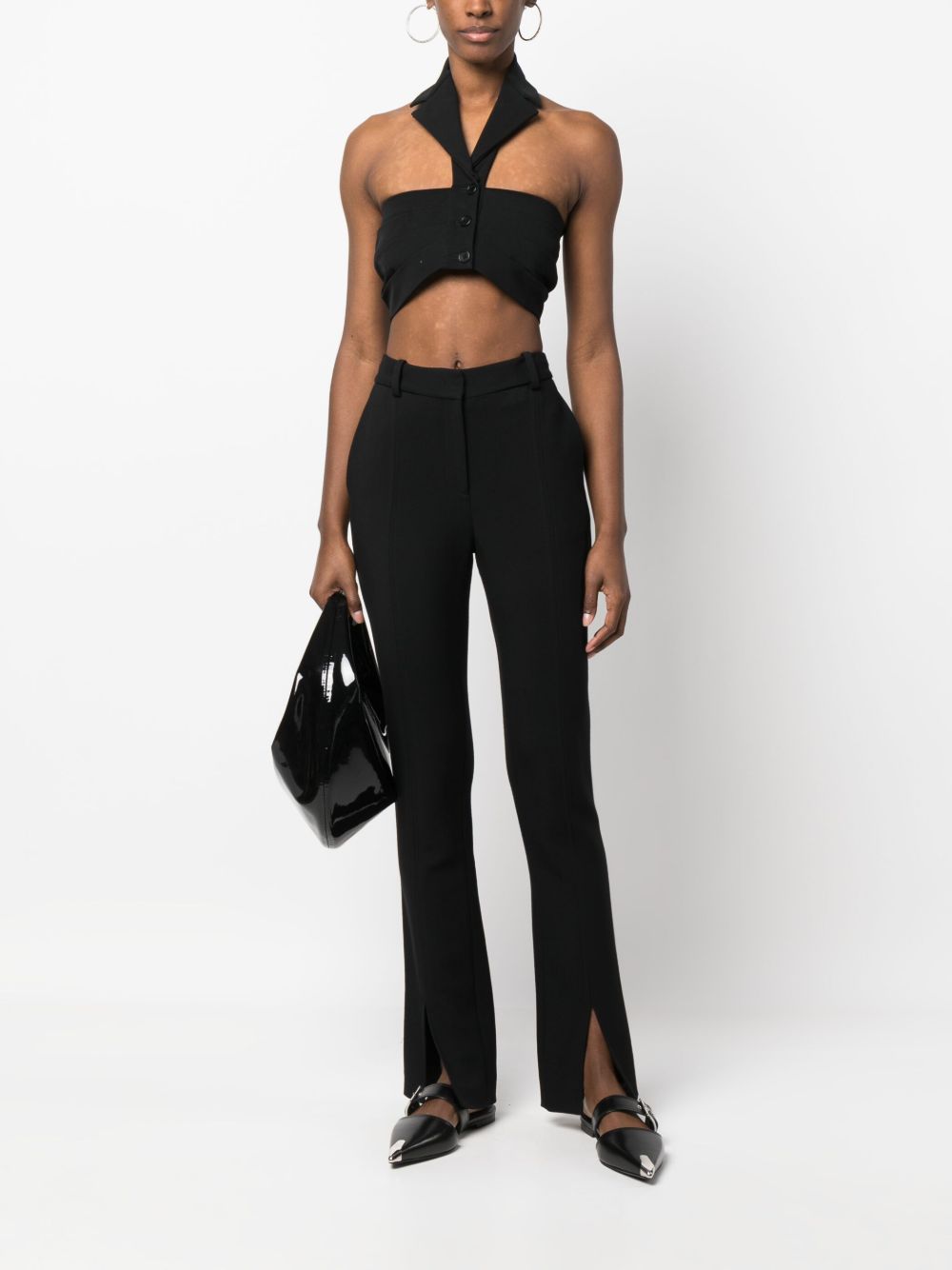 Top crop con reverse nero A08052126 0555 PHILOSOPHY DONNA 